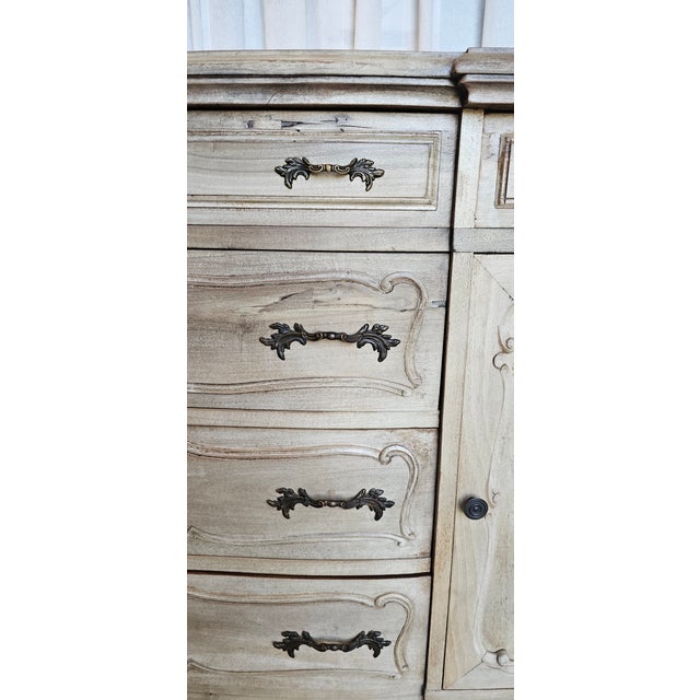 Vintage, French Provincial Sideboard/ Credenza, Triple Dresser For Sale - Image 17 of 18