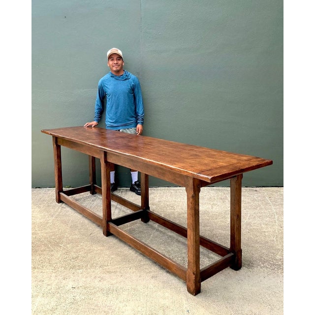 Early 21st Century Vintage Therien Studios Rustic Plank Console Table For Sale - Image 5 of 18