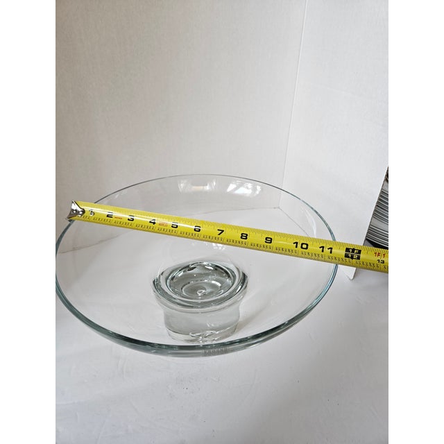 Early 20th Century Early 20th Century Krosnos Raised Crystal Fruit Bowl For Sale - Image 5 of 5