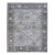 Gray Modern Indian Handmade Floral Wool Rug For Sale