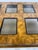Italian Burl Wood Coffee Table in the Manner of Milo Baughman With Inset Glass Panels, 1970s For Sale In Little Rock - Image 6 of 14
