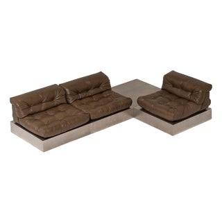 First Edition Mah Jongh Sofa from Roche Bobois, 1970s, Set of 3 For Sale
