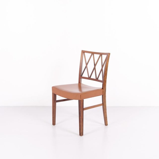 Vintage Dining Chairs in Rosewood by Ole Wanscher, 1950s, Set of 8 For Sale - Image 11 of 12