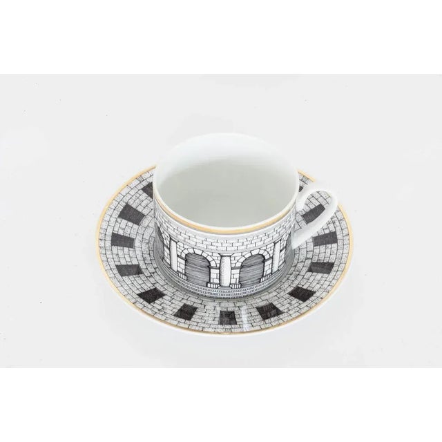 Palladiana Coffee Set, Piero Fornasetti for Rosenthal, Set of 28 For Sale - Image 13 of 15