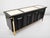 Mid-Century Modern Breathtaking Black Lacquered and Brass Credenza or Sideboard by Mastercraft For Sale - Image 3 of 7