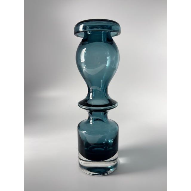 Scandinavian Modernist Pompadour Glass Vase attributed to Nanny Still for Riihimäen Lasi, 1960s For Sale - Image 11 of 11