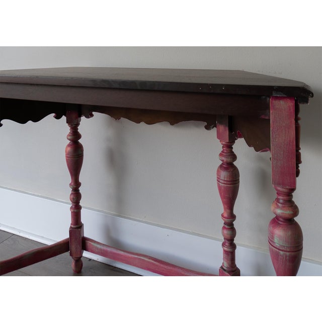 Antique Console Table With Ornate Carved Details For Sale - Image 15 of 16