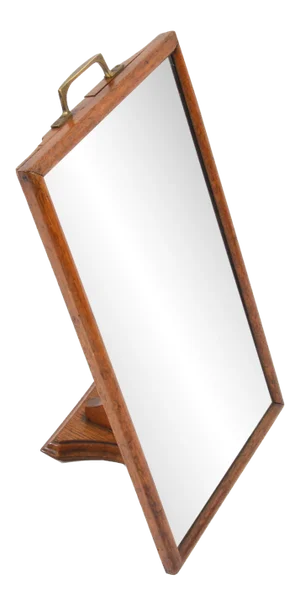 Oak Shoe Mirror, 1930s