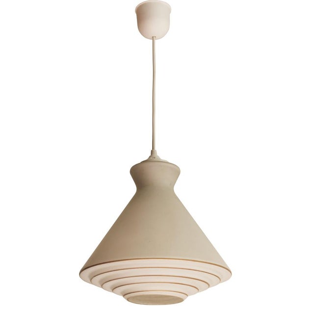 Vintage Milk Glass Pendant Light, 1960s For Sale - Image 10 of 10
