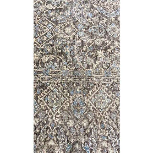 Gray 1990s Handwoven Khotan Style Area Rug 9x11 For Sale - Image 8 of 12