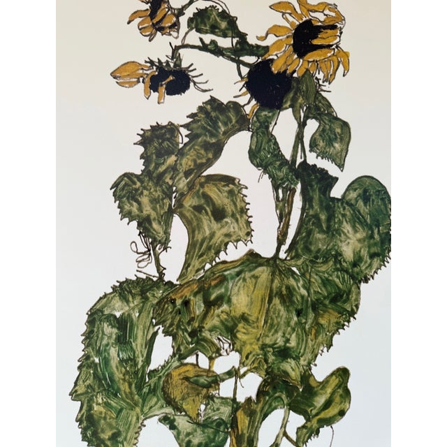 Egon Schiele (1890-1918), Sunflowers, 1917, Printed in Italy