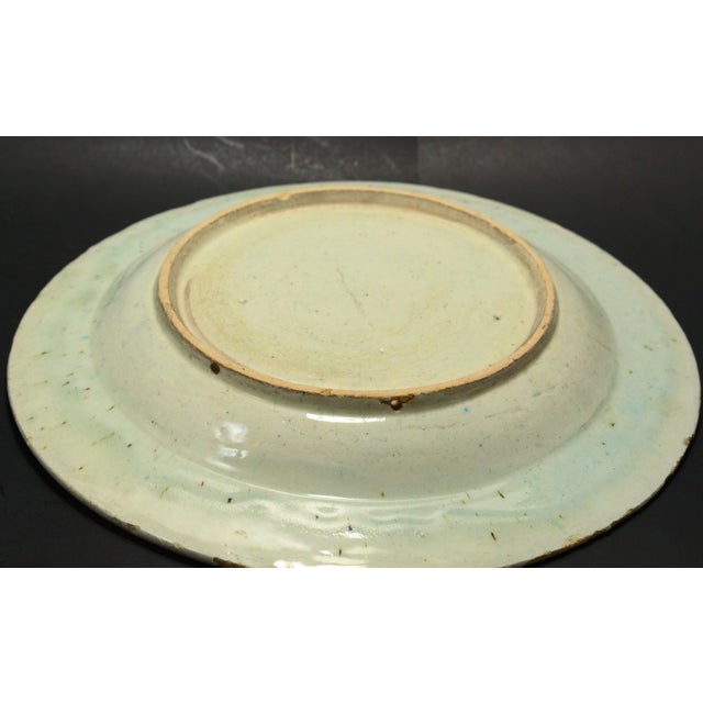Iznik Pottery Ottoman Empire Turkey Large Plate Charger 11.5" For Sale - Image 13 of 18