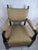 Mid-Century Modern Mid-Century Mission Arts & Crafts Wood Upholstered Armchair With Nailhead Trim For Sale - Image 3 of 17