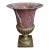 Carved Rosso Di Verona Marble Stone and Bronze Medici Urn Style Neo-Classical Campana Form Vase For Sale
