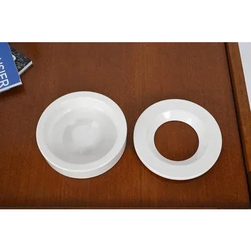 Ceramic White Ceramic Ashtray by Angelo Mangiarotti for Danese Milano, 1960s For Sale - Image 7 of 13