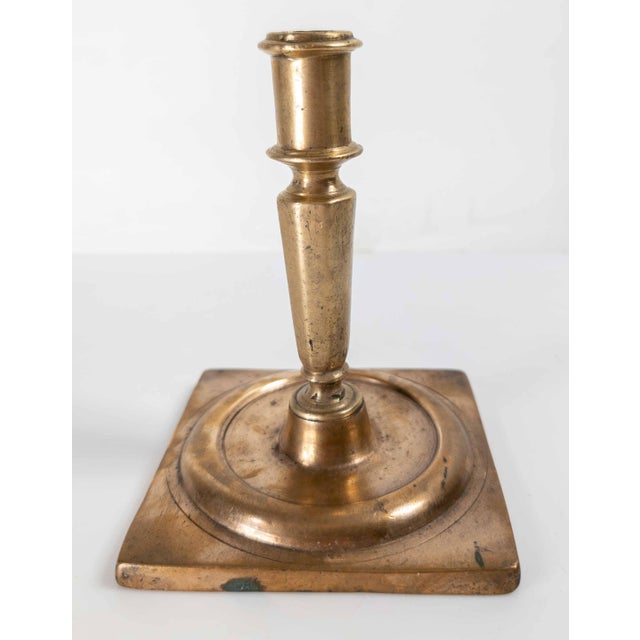 18th Century 17th or 18th Century Spanish or Spanish Colonial Bronze Candlestick For Sale - Image 5 of 12