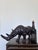 Large Vintage Handcrafted Leather Rhinoceros Statue For Sale - Image 6 of 12