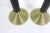 Mid 20th Century Mid Century Vintage Brass and Black Candle Holders Set of 2 For Sale - Image 5 of 6