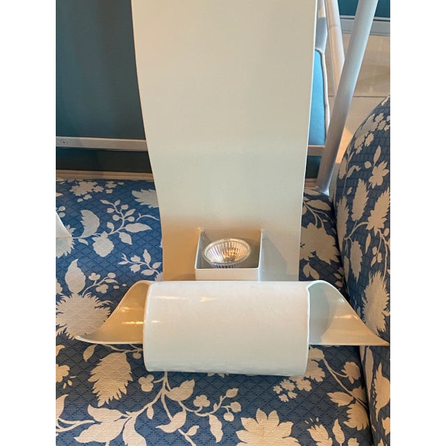 Modern Vintage Leaf Metal Modern Wall Light Sconces -Pair For Sale - Image 3 of 11