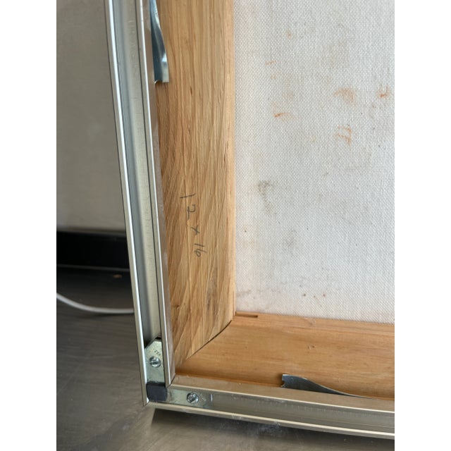 Brown Signed Mixed-Media Abstract Indigenous Symbols Painting For Sale - Image 8 of 9