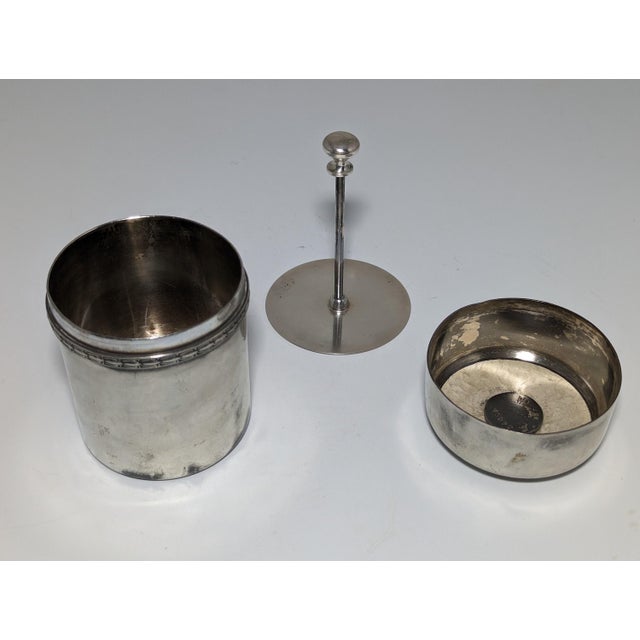Metal Wallace Bros Silver Co. Golfing Cigarette Dispenser c. 1920s For Sale - Image 7 of 10