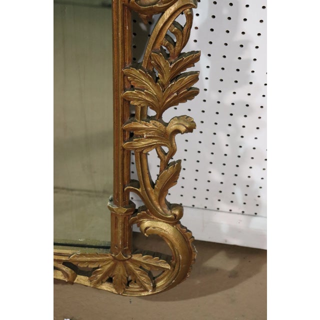 Gilded French Louis XV Wall Mirror For Sale In Philadelphia - Image 6 of 13