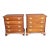 Statton Cherry Chippendale Style Nightstands For Sale