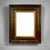 A large scale Modernist mirror in stained oak with an inner giltwood molding from France circa 1940.