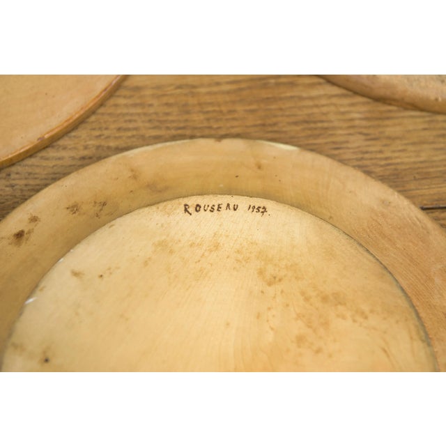 Decorative Wooden Wall Plates, 1950s-1960s, Set of 4 For Sale - Image 6 of 12