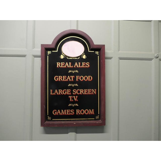 Pub Restaurant Traditional Greeting Sign, Welcome Board The Greeting board is made in metal with a wooden frame , it is...