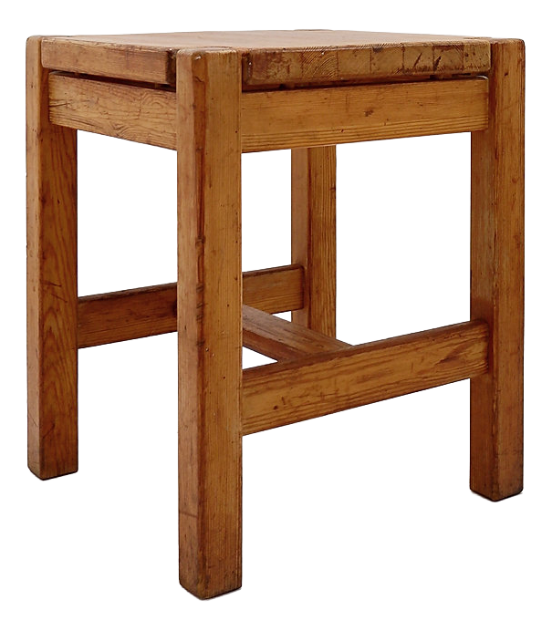 Mid-Century Modern Brutalist Hongisto Stool by Ilmari Tapiovaara