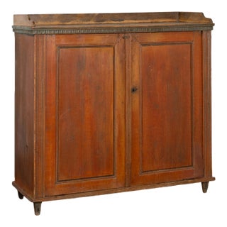 Original Red Painted Swedish Sideboard Cabinet, Circa 1800-20 For Sale