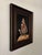 Surrealism Iguana-moth by Robin Hextrum | Oil on linen panel Iguana with butterfly wings on a rock For Sale - Image 3 of 5