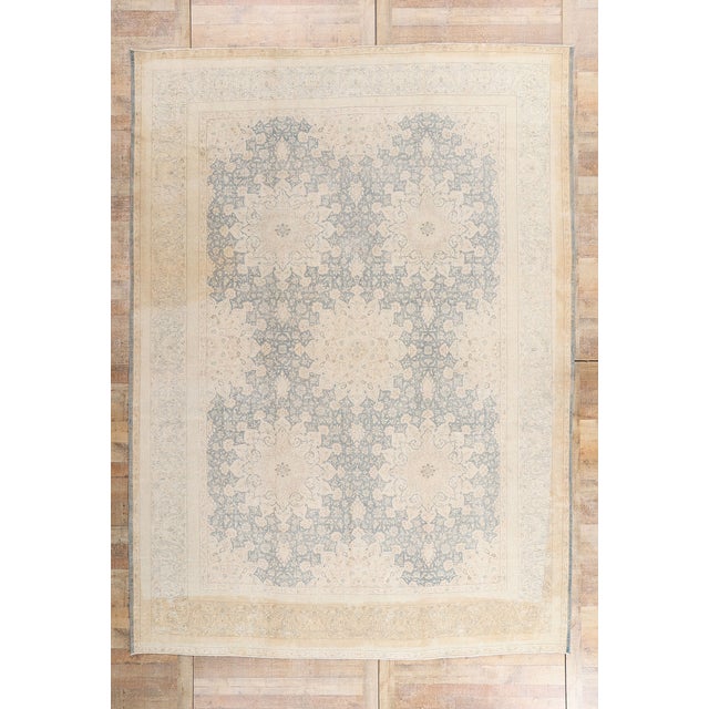 Vintage Persian Kerman Rug, 09'07 X 13'03 For Sale - Image 11 of 11
