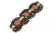 Dramatic Onyx Coral Diamond Gold Link Bracelet For Sale - Image 9 of 10