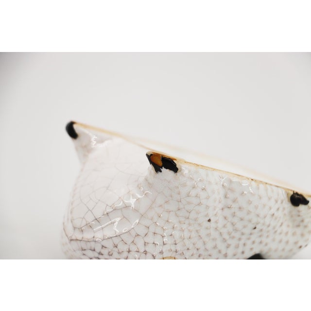 1970s Vintage Small Hobnail Frog Planter in the Style of Jean Roger For Sale - Image 11 of 12