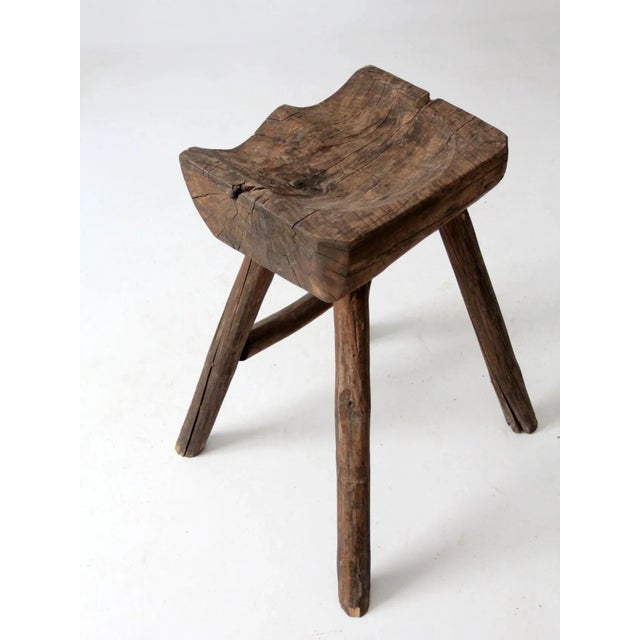 Antique Saddle Stool For Sale - Image 6 of 12