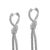 Kwiat Entwine Collection Platinum 2.05ctw Pave Diamond Knotted Drop Earrings, Pair For Sale - Image 4 of 7