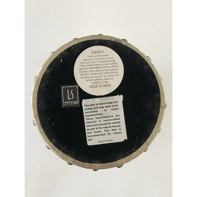 Metal Royal German Silver Monarch Pillar Candle Holder For Sale - Image 7 of 9