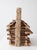 Vintage Wood Folk Art Log Cabin Sculpture For Sale - Image 9 of 11