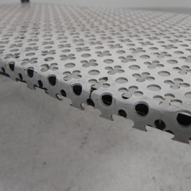 Vintage Sculptural Steel side Table, 1950s For Sale - Image 12 of 18