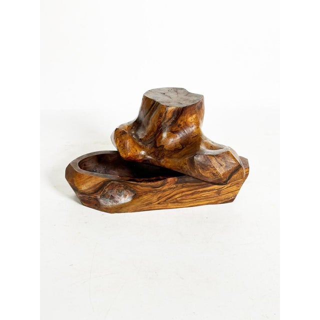 Vintage French Olive Wood Box, 1960 For Sale - Image 11 of 13