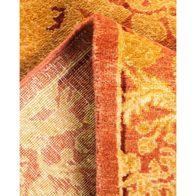 Mogul Collection Hand-Knotted Runner - Pink 2' 8" x 7' 9" For Sale In New York - Image 6 of 9