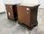 Wood Dark Cherry Two Drawer Nightstands, Pair For Sale - Image 7 of 12