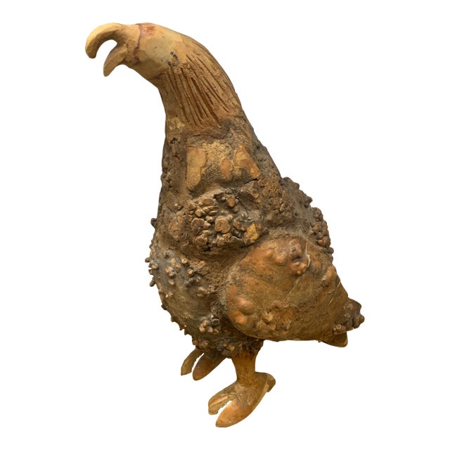 Vintage Folk Art Gourd Falcon Sculpture For Sale