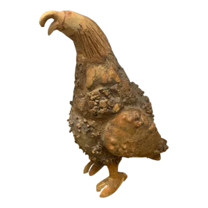 Vintage Folk Art Gourd Falcon Sculpture