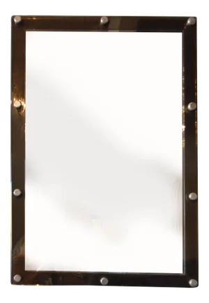 Vintage Italian Rectangular Lucite Mirror