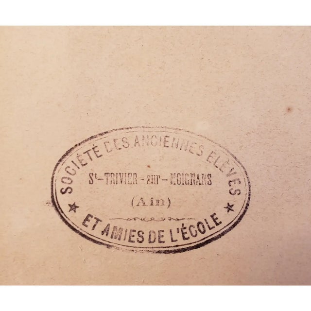 1876 Pair- French Victorian Antique Fashion Accessory Design Lithographs With Documentation For Sale - Image 4 of 4