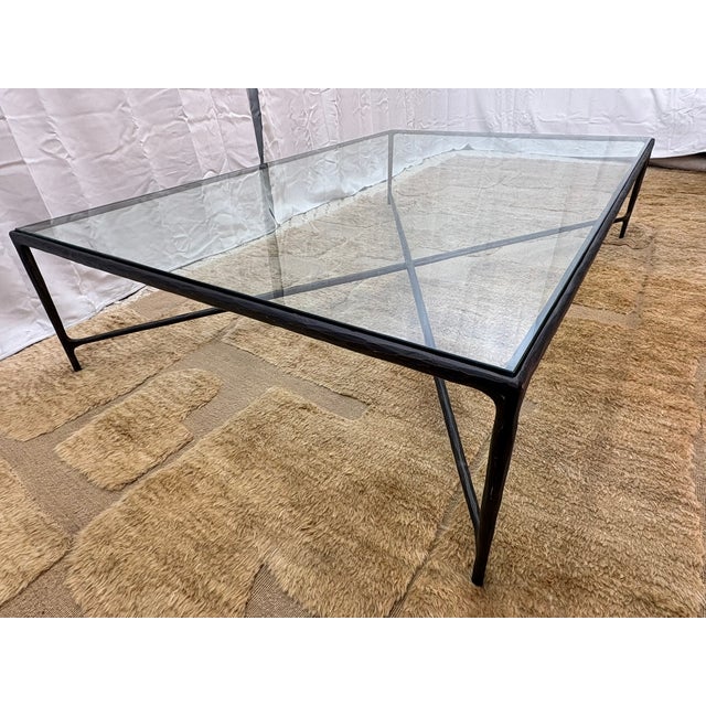 Contemporary Rh Thaddeus Rectangular Coffee Table For Sale - Image 3 of 18