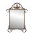 Regency Style Gold Finished Metal Framed Mirror For Sale